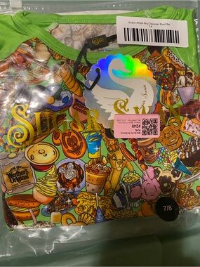 Sugar Swan Snack Attack Bamboo daywear short set 7/8 NWT
